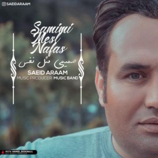 کاور آهنگ صمیمی مثل نفس از سعید آرام